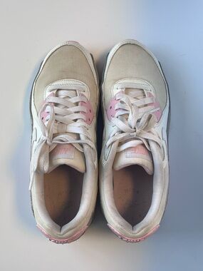 NIKE Air Max 90 Athletic Department White Pink Foam Grey Women’s 9.5